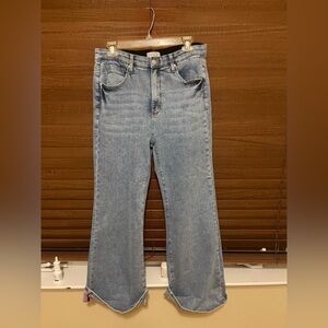 Brand New Saige Jeans, High Rise medium wash flare denim